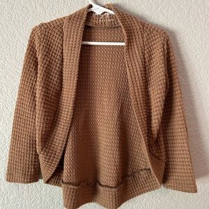 Lil’ Sugarlamb Woven Cardigan Tan size 2T/3T